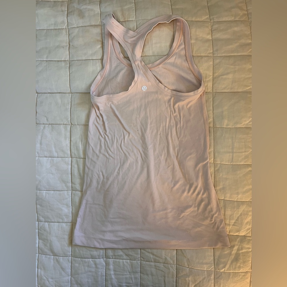 Lululemon racer back tank, light pink size 6